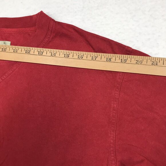 TERRITORY AHEAD Shirt Men M Red Long Sleeve Tee 100% Cotton Base Layer Outdoor - Picture 4 of 9